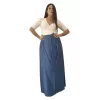 Plus Size Φούστα Maxi - Μπλε