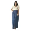 Plus Size Φούστα Maxi - Μπλε