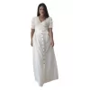 Plus Size Φούστα Maxi - Λευκό