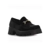 Loafers Chunky Βελούδινα Με Αγκράφα - Μαύρο Loafers Chunky Βελούδινα Με Αγκράφα - Μαύρο