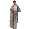 Plus Size Set Παντελόνα Oversized με Κιμονό Ζέβρα - Ασπρόμαυρο Plus Size Set Παντελόνα Oversized με Κιμονό Ζέβρα - Ασπρόμαυρο