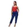 Plus Size Παντελόνι Tailored - Μπλε Ρουά Plus Size Παντελόνι Tailored - Μπλε Ρουά