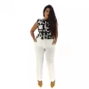 Plus Size Παντελόνι Tailored - Λευκό Plus Size Παντελόνι Tailored - Λευκό